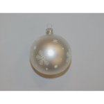 ORNEX Vánoční ozdoba skleněná koule bílá veverka pr. 8 cm – Hledejceny.cz