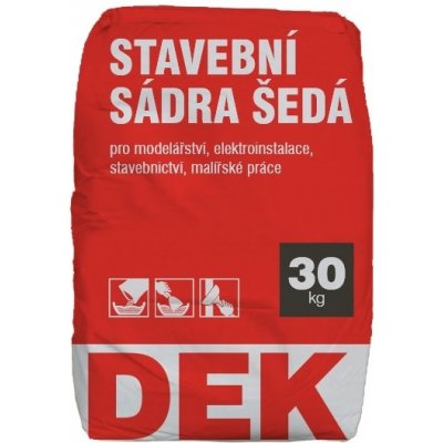 Sádra stavební DEK šedá, 30 kg — Heureka.cz