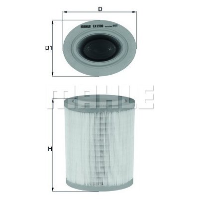 Vzduchový filtr MAHLE LX 2790 (LX2790) – Hledejceny.cz