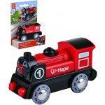 Hape Mašinka lokomotiva elektrická plastová na baterie Světlo e3703 – Zboží Dáma