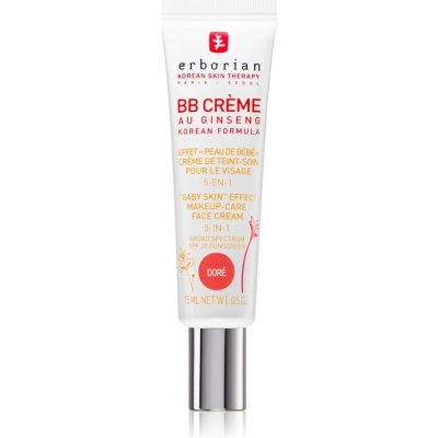 Erborian BB Cream tónovací krém pro dokonalý vzhled pleti SPF 20 malé balení odstín Doré 15 ml
