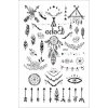 Anděl Tetovací obtisky 16011 8,5 x 13 cm boho
