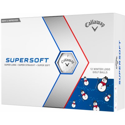 Callaway Supersoft Winter Snowman bílé, 12 ks – Sleviste.cz