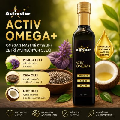 ACTIV OMEGA + vegan Omega 3 250 ml – Hledejceny.cz
