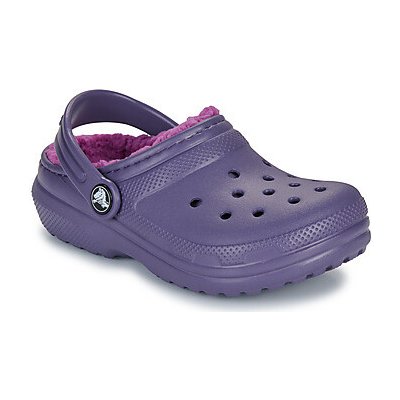 Crocs Classic Lined Clog K Fialová – Zboží Mobilmania