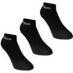 adidas Three Pack Ankle Socks Mens BlackWhite