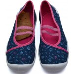 Befado balerínky bačkory papuče Blanca 116Y320 modrorůžové – Zboží Mobilmania