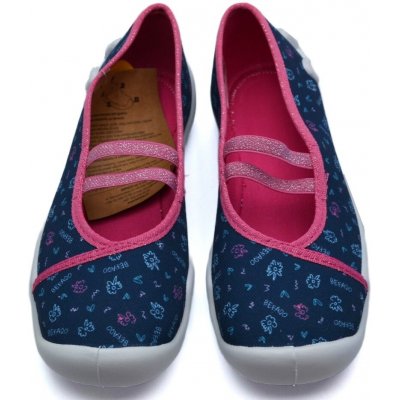 Befado balerínky bačkory papuče Blanca 116Y320 modrorůžové – Zboží Mobilmania