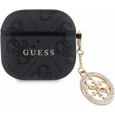 Guess 4G Script PC/PU Charm Pouzdro pro AirPods 4 GUA4P4E4CDK – Zboží Živě