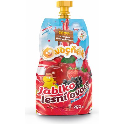 Ovocňák 100% šťáva jablko lesní ovoce 250 ml – Zbozi.Blesk.cz