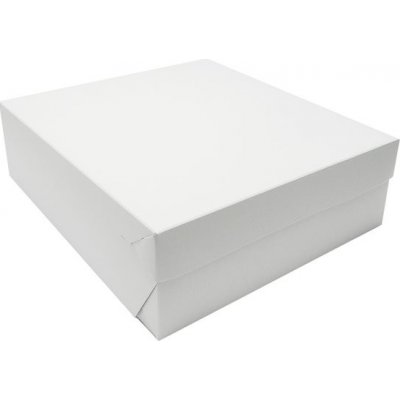 Dortová krabice bílo-šedá 28 × 28 × 10 cm