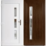 OknaDvereNaMiru.cz Vchodové dveře INOX Venus Zlatý dub / Bílá 90 x 210 cm – Hledejceny.cz
