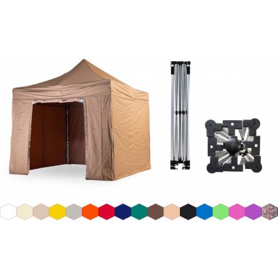 TENTino SMALL HEXAGON 3x3 m 10B - SVĚTLE HNĚDÁ – Hledejceny.cz