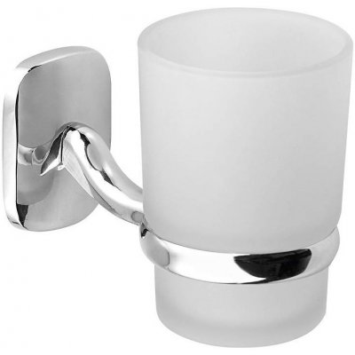 Aqualine Rumba Sklenka s držákem, chrom/mléčné sklo RB104 – Zboží Dáma