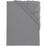 s.Oliver Bi-elastické žerzejové prostěradlo šedé 90-100x200 – Sleviste.cz