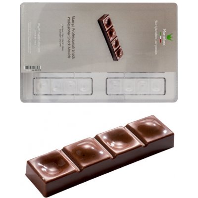 Forma na čokoládovou tabulku 30g (tyčinka s výstupky a dolíčky) 8 tvarů/forma – Zboží Mobilmania