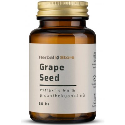 Grape Seed kapsle - extrakt s 95 % proanthokyanidinů 50 kapslí – Hledejceny.cz