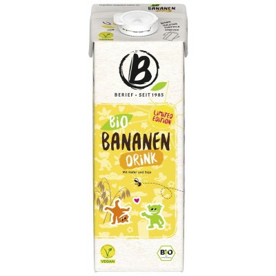 Berief Ovesno-sójový nápoj banánový bio 1 l – Zboží Dáma