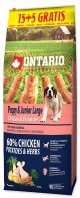 Ontario Puppy & Junior Large Chicken & Potatoes & Herbs 2 x 20 kg