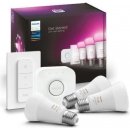 Philips Hue Bluetooth LED White and Color Ambiance set 3ks žárovek plus Hue Bridge můstek plus Hue Switch 8719514291355 E27 A60 9W 1100lm 2000-6500K RGB stmívatelné