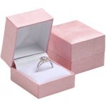 Šperky4U koženková krabička na prsten růžová KR0481