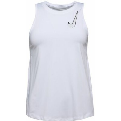 Nike ONE SWOOSH Dámské tílko, bílá, – Zboží Dáma
