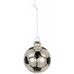 Clayre & Eef Vánoční skleněná závěsná ozdoba fotbalový míč o 6 × 6 cm – Hledejceny.cz