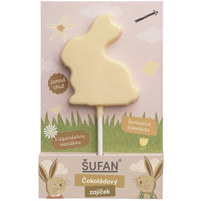 Šufan Čokoládový zajíček z bílé čokolády s vanilkou z Ugandy 20 g – Hledejceny.cz