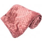 Home Elements Mikro flanel deka jacquard vzor starorůžová 150x200 – Hledejceny.cz