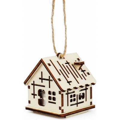 Kúzlo dreva Malý domeček s křížky – Zboží Mobilmania