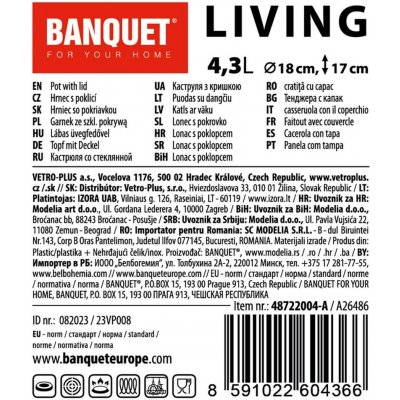 Banquet Living 18 cm 4,3 l – Sleviste.cz