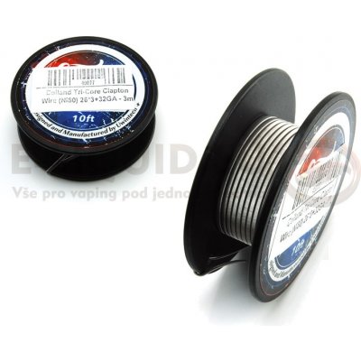 Coiland Tri-Core Clapton Wire Ni80 26GA*3+32GA 3m – Zboží Mobilmania