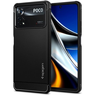 Spigen Ochranný pro Xiaomi Poco X4 Pro 5G - Spigen, Rugged Armor Black – Zboží Živě