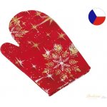 Bellatex chňapka Vánoce CH/114 vánoční koule zlaté 28x18 cm – Sleviste.cz