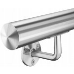 Nástěnné a schodišťové madlo S112 z nerezové oceli AISI 304, broušené, délka 100 cm – Sleviste.cz