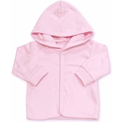 Kojenecká bavlněná mikinka s kapucí růžová – Sleviste.cz