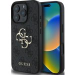 Guess PU 4G Metal Logo Zadní pro iPhone 16 Pro Max Grey – Zboží Mobilmania