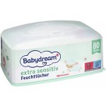 Babydream Vlhčené ubrousky extra sensitive box 80 ks – Zboží Dáma