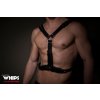 SM, BDSM, fetiš WHIPS Leather Harness No. 1 Black postroj pro muže