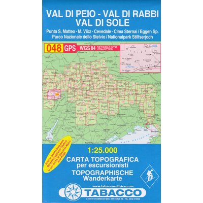 Topografická mapa oblastí Val di Peio Val di Rabbi Val di Sole – Zboží Mobilmania