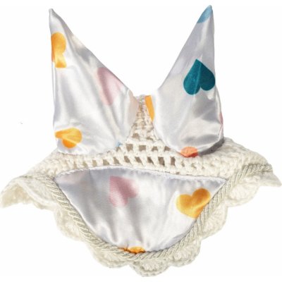 Čabraka Print Hobby Horsing HKM white with hearts – Zboží Dáma