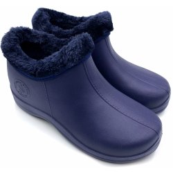 FLAMEshoes dámské zateplené boty B-2016 modrá/modrá