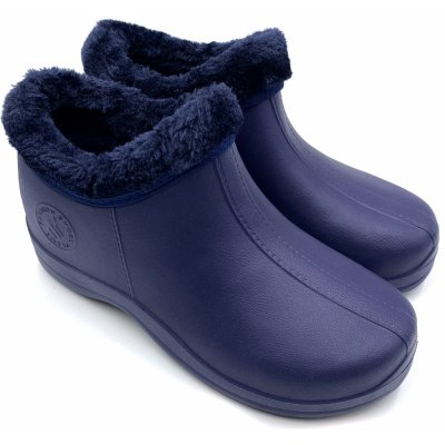 FLAMEshoes dámské zateplené boty B-2016 modrá/modrá – Zboží Mobilmania