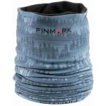 Finmark multifunkční šátek modrá Tmavě modrá černá – Zboží Dáma