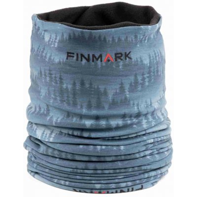 Finmark multifunkční šátek modrá Tmavě modrá černá – Zboží Dáma