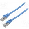 síťový kabel Lanberg PCF6-20CC-0200-B Patch, F/UTP, 6, lanko, CCA, PVC, 2m, modrý