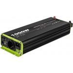 Kosun Měnič napětí výkon 1000W čistý sinus UPS DC24V/AC230V USB černo-zelený KOS1000-24 – Zbozi.Blesk.cz