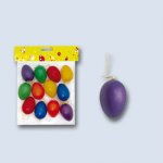 Vajíčka plast jednobarevná 6cm 12ks mix – Zboží Dáma