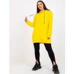 Fashionhunters Žlutá oversized dlouhá klokaní mikina – Zboží Mobilmania