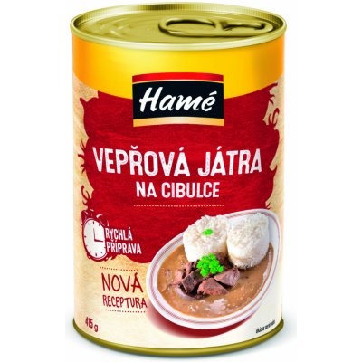 Hamé vepřová játra na cibulce 415 g – Zboží Dáma